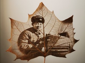 人物系列激光葉雕